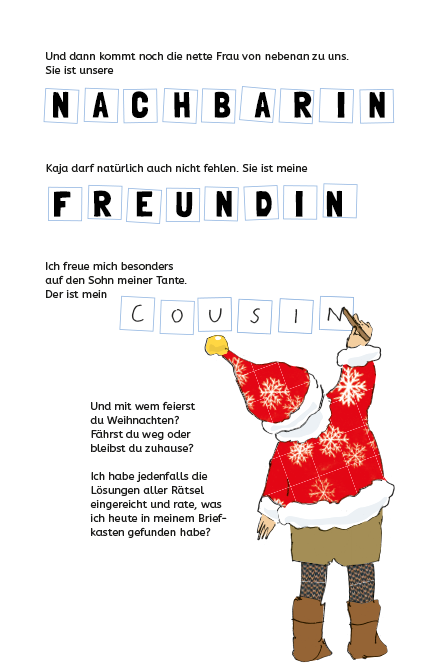 Lösung Rätsel-Adventskalender 24. Dezember